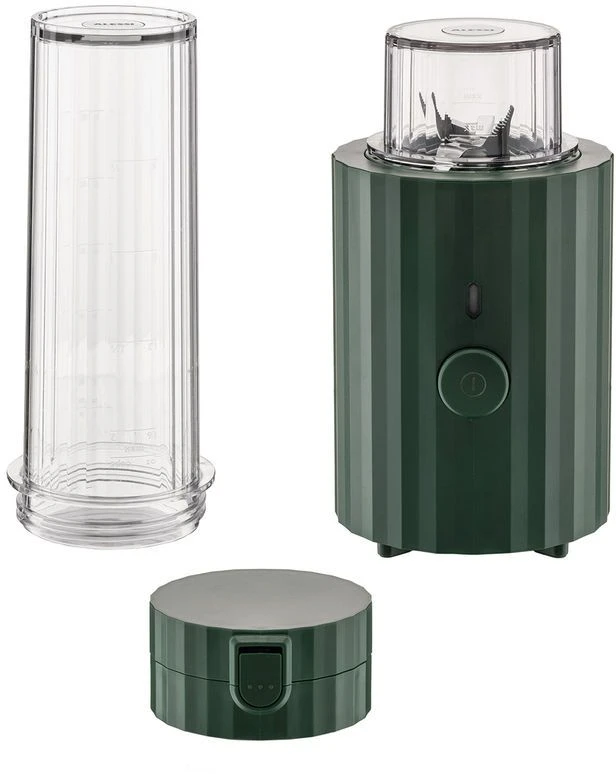 Alessi Smoothie Blender Plisse - Groen - 380 W - Door Michele De Lucchi - MDL17 GR 1 Alessi Smoothie Blender Plisse - Groen - 380 W - Door Michele De Lucchi - MDL17 GR