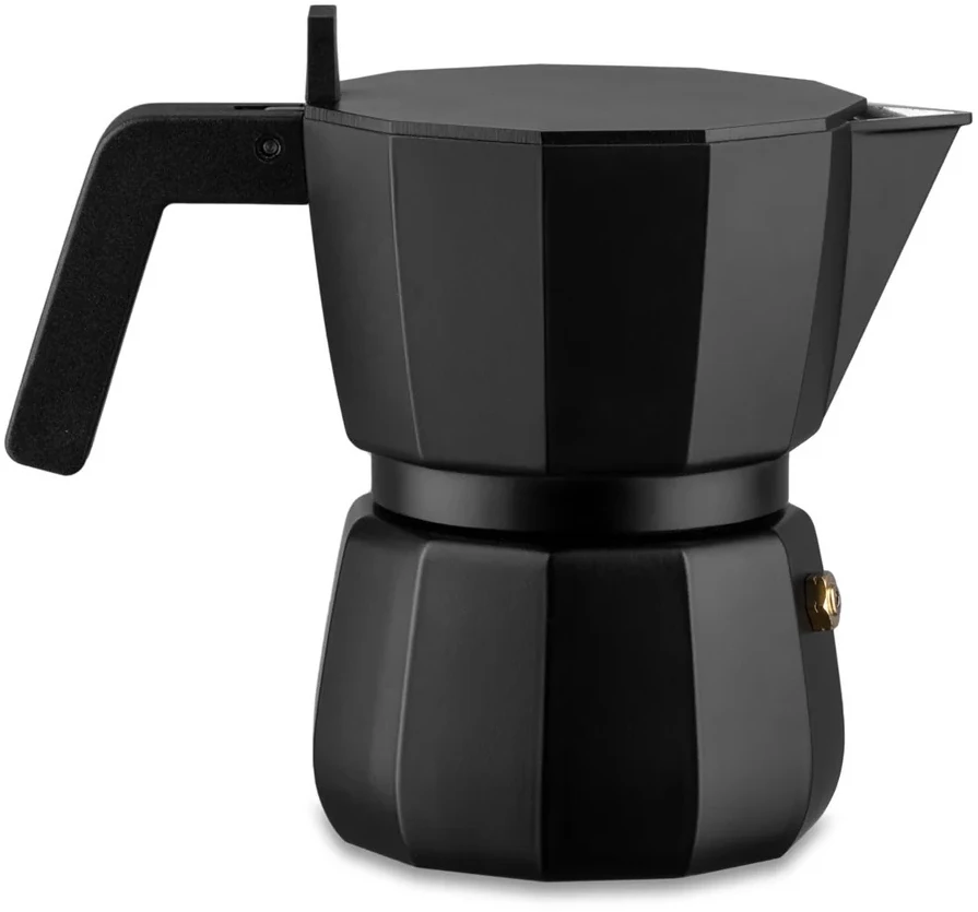Alessi Percolator Moka Black - DC06/3 B - 3 Kops - Door David Chipperfield 1 Alessi Percolator Moka Black - DC06/3 B - 3 Kops - Door David Chipperfield