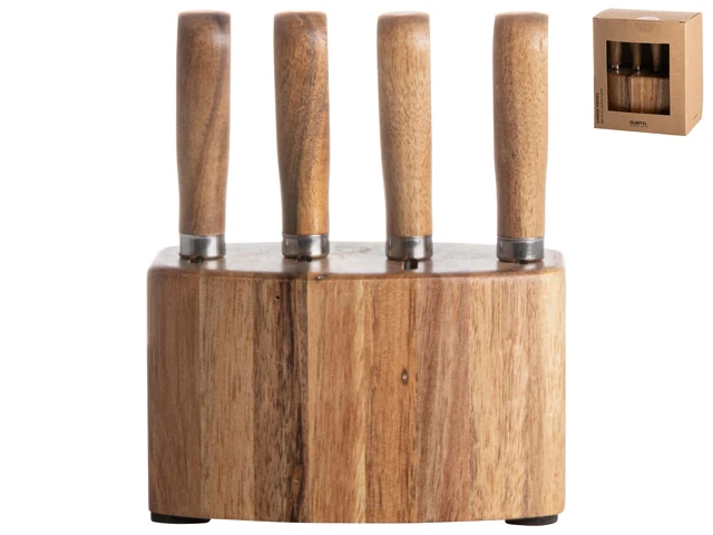 Gusta Kaasmesjes Met Houder - 4 Stuks 2 Gusta Kaasmesjes Met Houder - 4 Stuks - Afbeelding 2