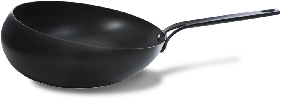 BK Wokpan / Wokarang Black Steel - ø 30 Cm / 2.6 Liter - Zonder Anti-aanbaklaag 1 BK Wokpan / Wokarang Black Steel - ø 30 Cm / 2.6 Liter - Zonder Anti-aanbaklaag