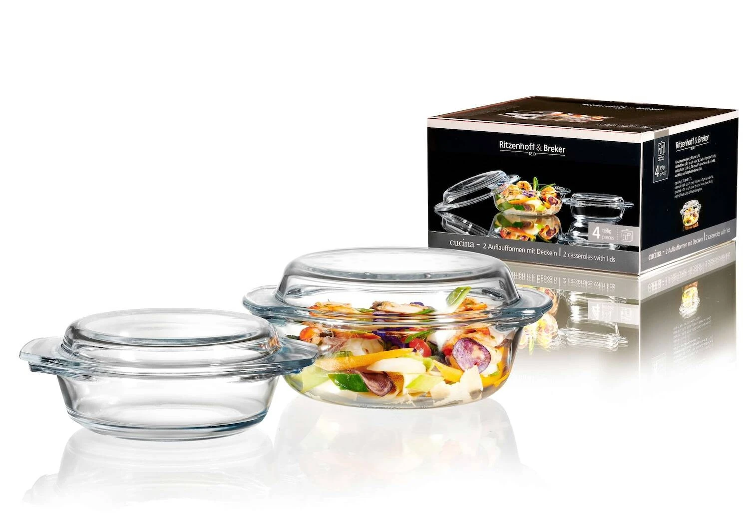 Ritzenhoff & Breker Ovenschaal - Set 2-delig - 1.7 Liter 2 Ritzenhoff & Breker Ovenschaal - Set 2-delig - 1.7 Liter - Afbeelding 2