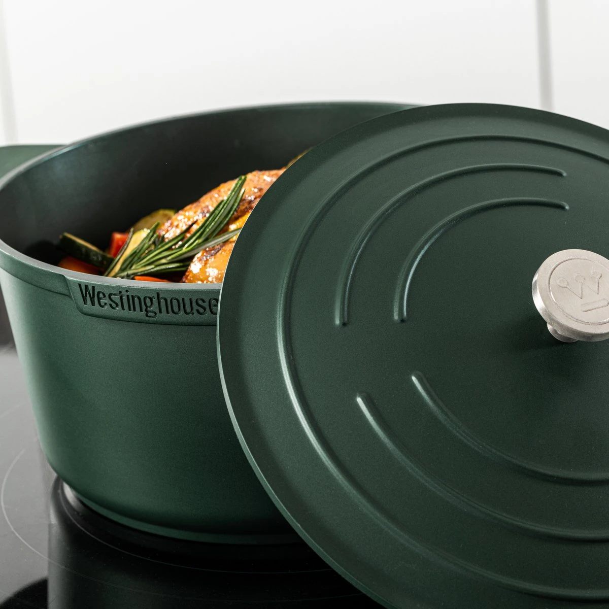Westinghouse Pannenset Performance (Braadpan + Hapjespan) ø 28 Cm - Groen - Inductie En Alle Andere Warmtebronnen 4 Westinghouse Pannenset Performance (Braadpan + Hapjespan) ø 28 Cm - Groen - Inductie En Alle Andere Warmtebronnen - Afbeelding 4