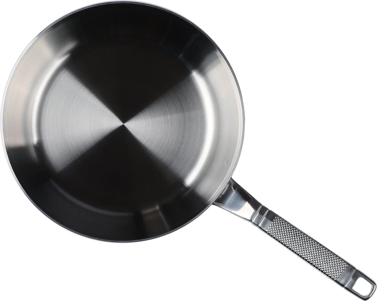 Saveur Selects Koekenpan Voyage - Tri-Ply RVS - ø 25 Cm - Zonder Anti-aanbaklaag 3 Saveur Selects Koekenpan Voyage - Tri-Ply RVS - ø 25 Cm - Zonder Anti-aanbaklaag - Afbeelding 3