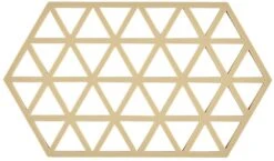 Zone Denmark Pannenonderzetter Triangles - Warm Sand - 24 X 14 Cm