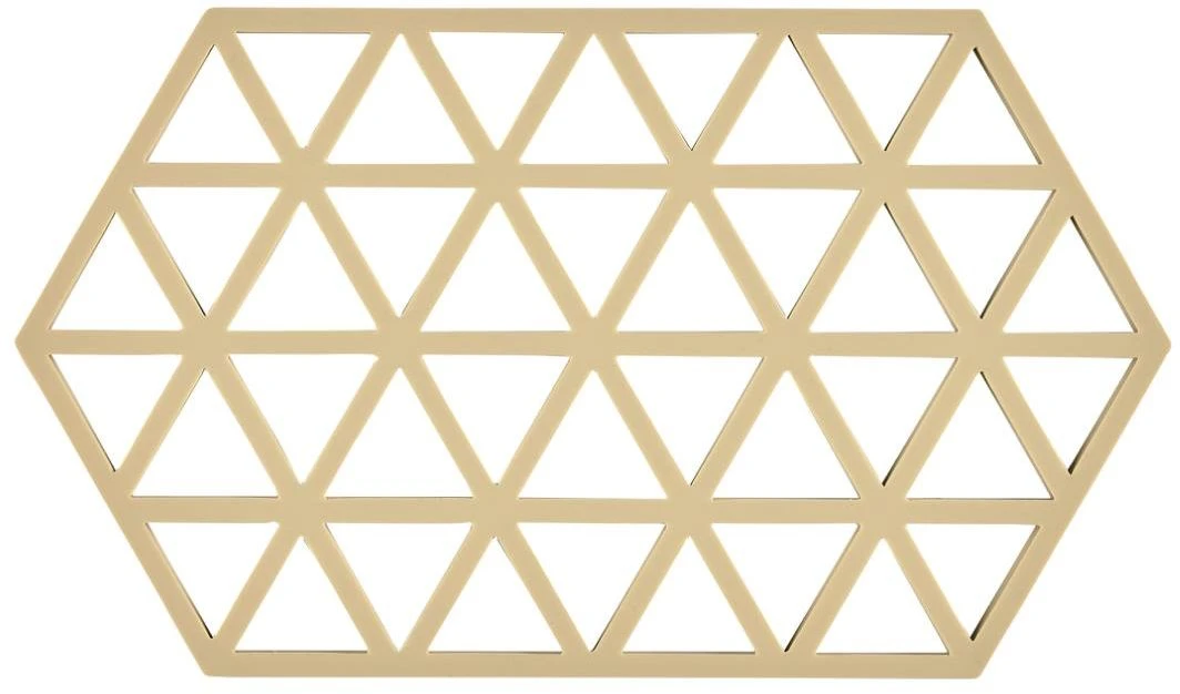 Zone Denmark Pannenonderzetter Triangles - Warm Sand - 24 X 14 Cm 1 Zone Denmark Pannenonderzetter Triangles - Warm Sand - 24 X 14 Cm