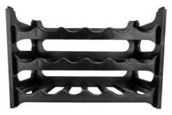 Wijnrek Stapelbaar - Kunststof - Zwart - 6 Flessen 5 Wijnrek Stapelbaar - Kunststof - Zwart - 6 Flessen -Alessi Verkoopwinkel 171573