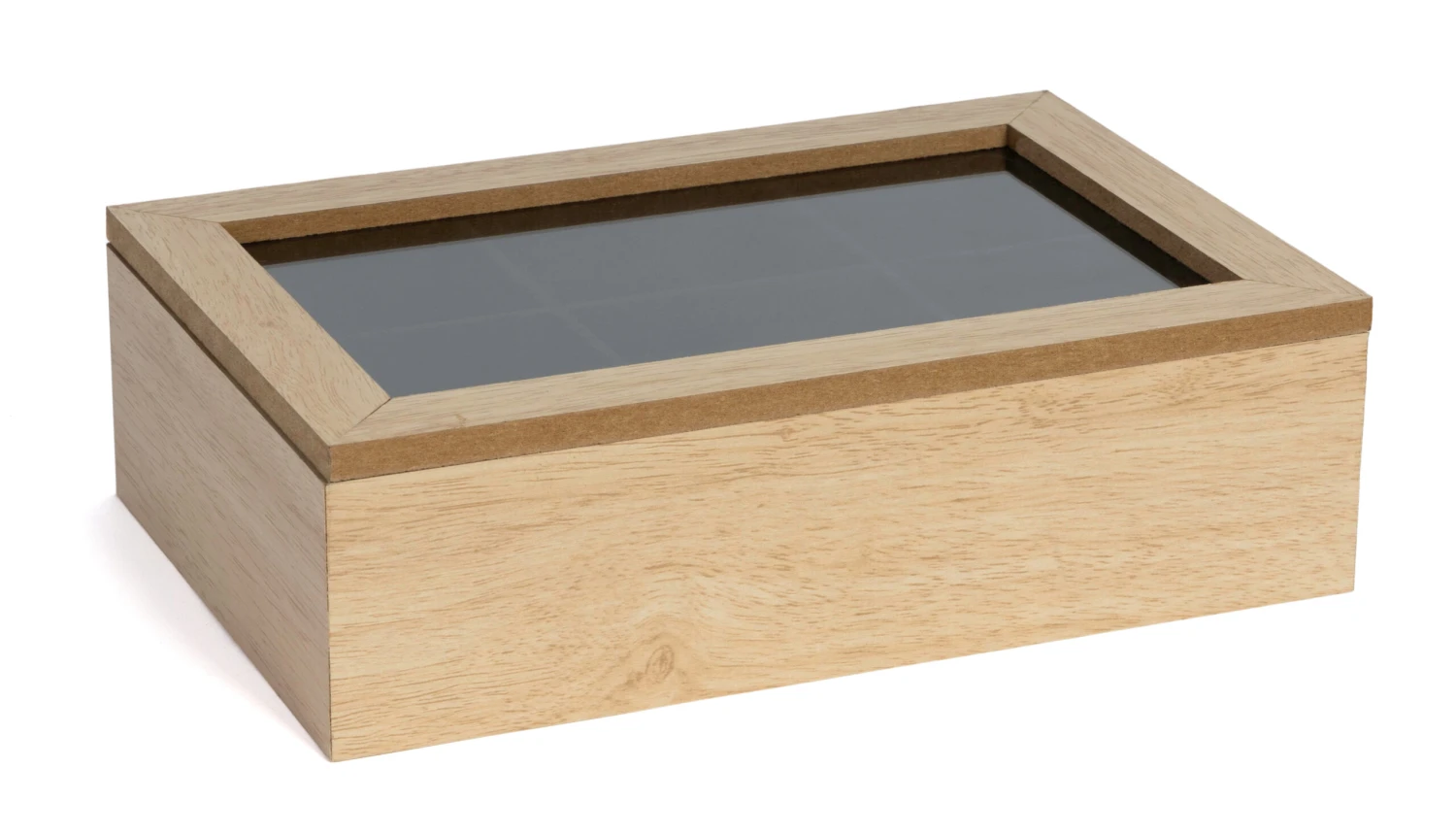 Sakura Tea Theedoos - Hout - 6-vaks - Met Fluweel - 24 X 16 Cm 2 Sakura Tea Theedoos - Hout - 6-vaks - Met Fluweel - 24 X 16 Cm - Afbeelding 2