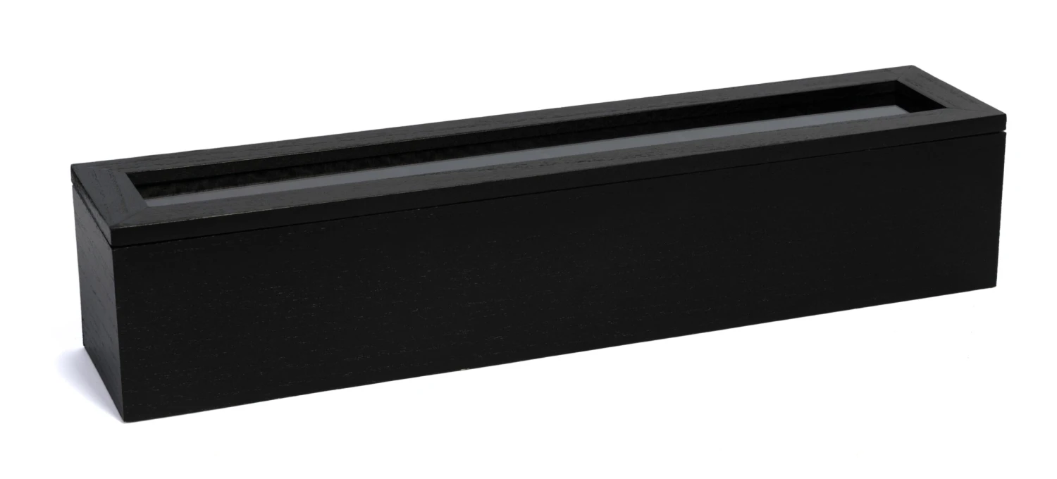 Sakura Tea Theedoos - Zwart - 6-vaks - Met Fluweel - 43 X 9 Cm 2 Sakura Tea Theedoos - Zwart - 6-vaks - Met Fluweel - 43 X 9 Cm - Afbeelding 2