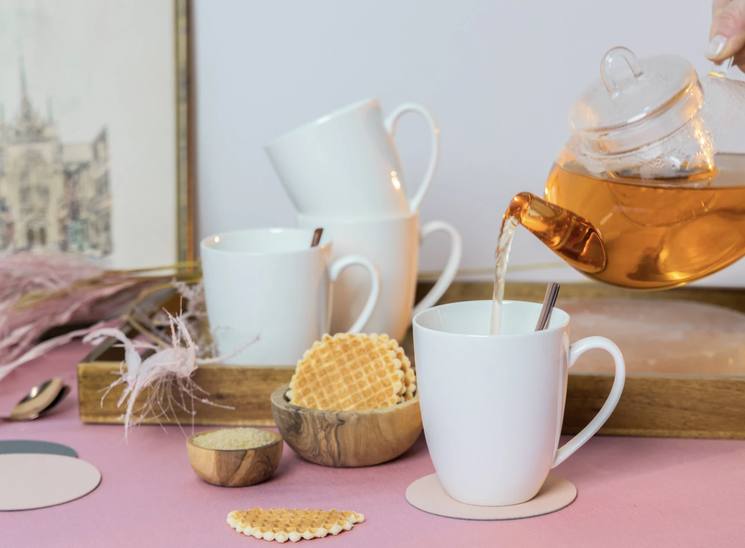 Jay Hill Mokken Saba 350 Ml - New Bone Porselein - 4 Stuks 2 Jay Hill Mokken Saba 350 Ml - New Bone Porselein - 4 Stuks - Afbeelding 2