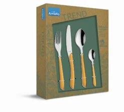 Amefa Bestekset Eclat - Mustard Yellow Matt - 24-delig / 6 Personen 6 Amefa Bestekset Eclat - Mustard Yellow Matt - 24-delig / 6 Personen -Alessi Verkoopwinkel 2294YMTR42C71 1