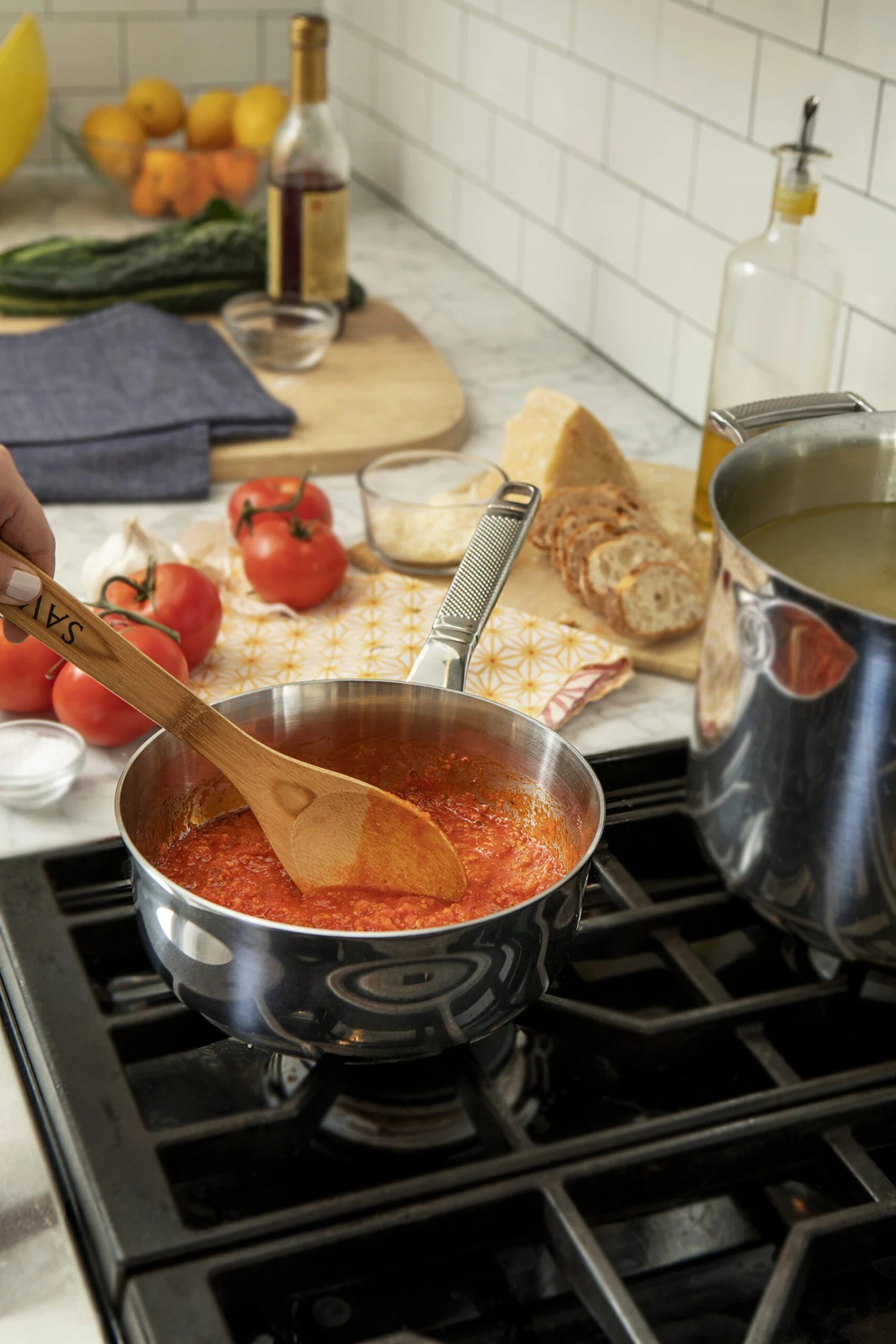 Saveur Selects Pannenset Voyage - TriPly RVS - 6 Delige Set 2 Saveur Selects Pannenset Voyage - TriPly RVS - 6 Delige Set - Afbeelding 2