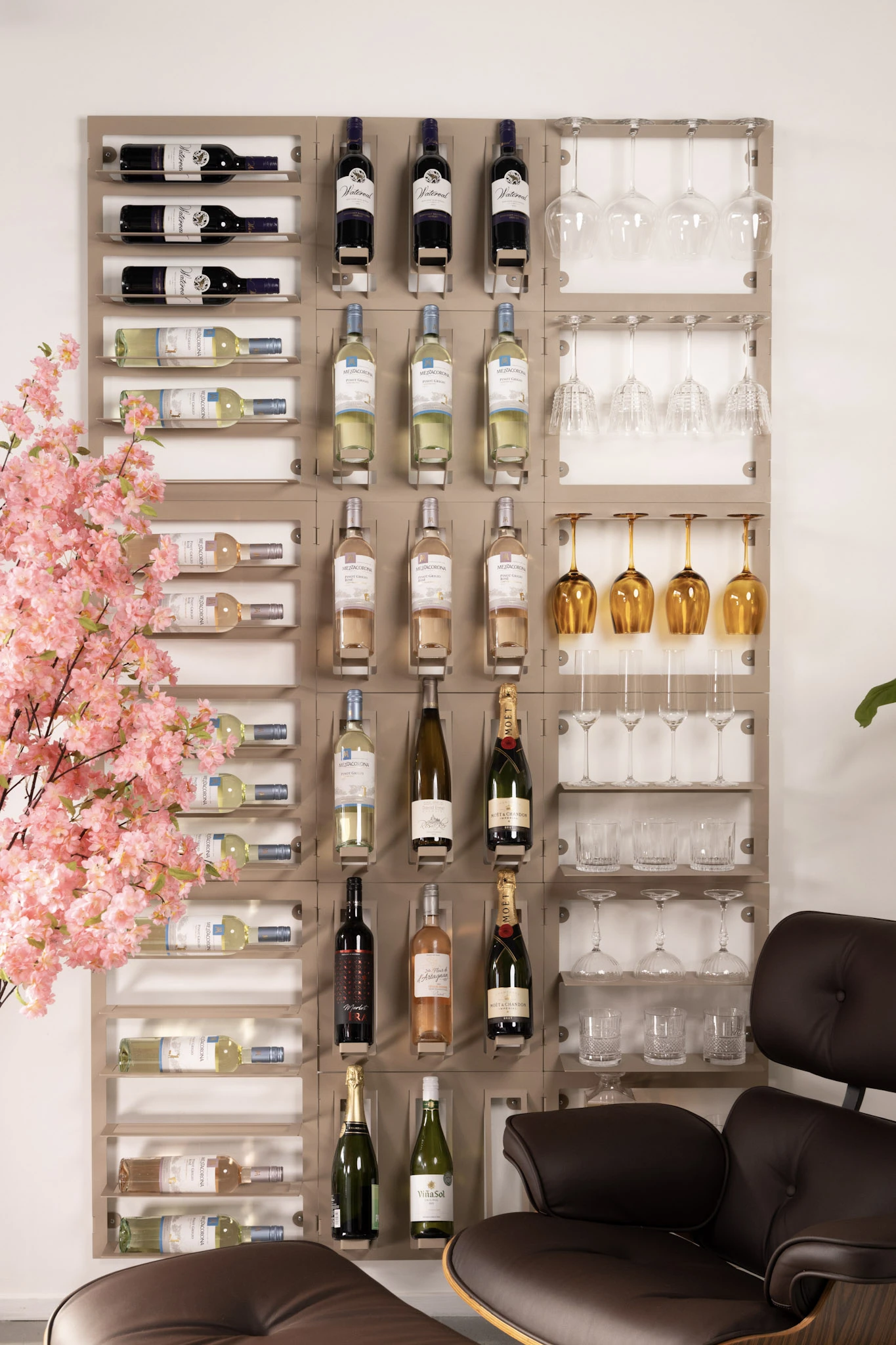 Blackwell Wijnrek - Voor 6 Flessen - Champagne 2 Blackwell Wijnrek - Voor 6 Flessen - Champagne - Afbeelding 2