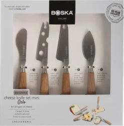 Boska Kaasmessenset Mini Oslo 9 Boska Kaasmessenset Mini Oslo -Alessi Verkoopwinkel 320218 cheese knife set mini oslo