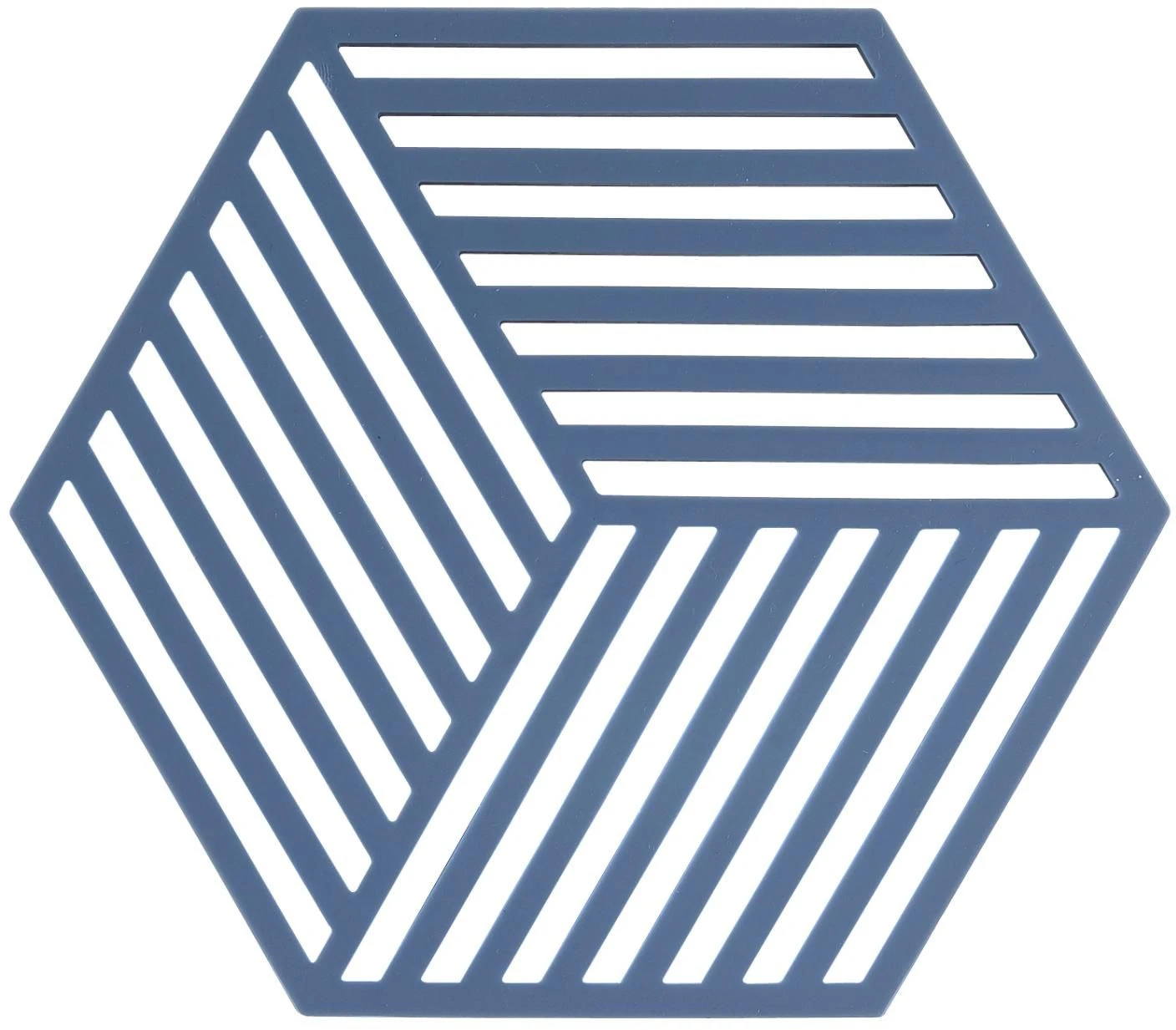 Zone Denmark Pannenonderzetter Hexagon - Denim - 16 X 14 Cm 1 Zone Denmark Pannenonderzetter Hexagon - Denim - 16 X 14 Cm