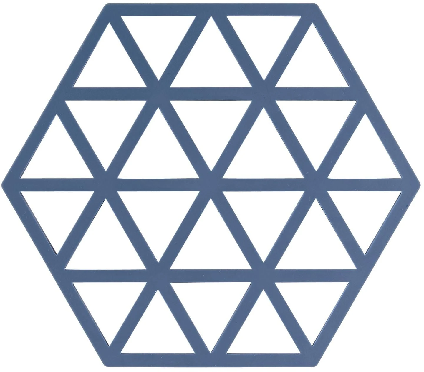 Zone Denmark Pannenonderzetter Triangles - Denim - 16 X 14 Cm 1 Zone Denmark Pannenonderzetter Triangles - Denim - 16 X 14 Cm