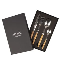 Jay Hill Bestekset Laguiole - Olijfhout - 4-delig 9 Jay Hill Bestekset Laguiole - Olijfhout - 4-delig -Alessi Verkoopwinkel 4 8720812849636 2