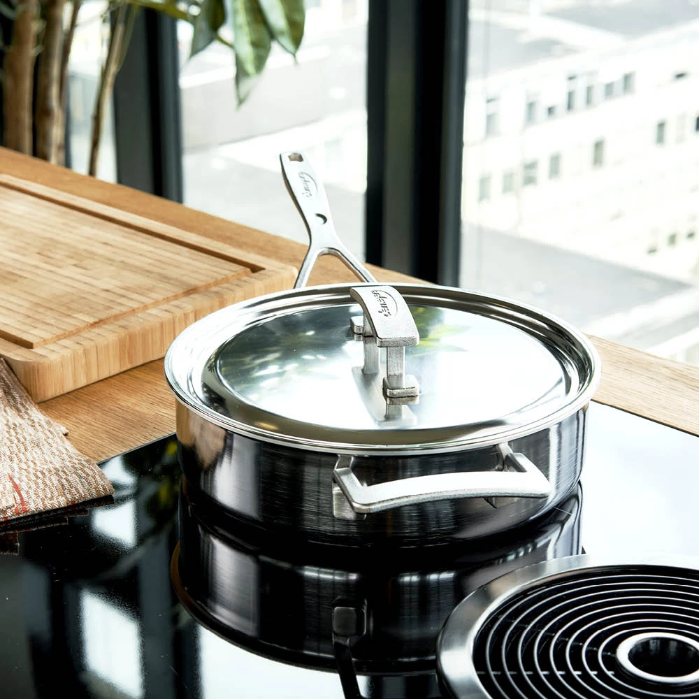 Demeyere Hapjespan Industry 5 - ø 24 Cm / 2.8 Liter + Deksel 3 Demeyere Hapjespan Industry 5 - ø 24 Cm / 2.8 Liter + Deksel - Afbeelding 3