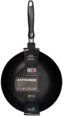 Resto Kitchenware Wokpan Antares - ø 30 Cm - Standaard Anti-aanbaklaag 12 Resto Kitchenware Wokpan Antares - ø 30 Cm - Standaard Anti-aanbaklaag -Alessi Verkoopwinkel 4260709010144