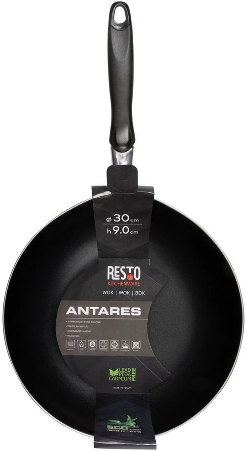 Resto Kitchenware Wokpan Antares - ø 30 Cm - Standaard Anti-aanbaklaag 6 Resto Kitchenware Wokpan Antares - ø 30 Cm - Standaard Anti-aanbaklaag - Afbeelding 6