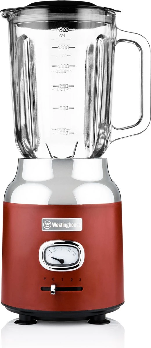 Westinghouse Retro Waterkoker + Broodrooster 2 Sleuven + Blender - Rood 3 Westinghouse Retro Waterkoker + Broodrooster 2 Sleuven + Blender - Rood - Afbeelding 3