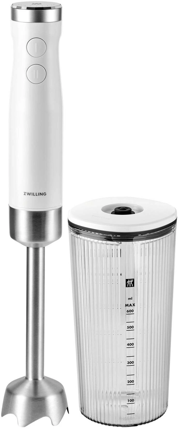 Zwilling Staafmixer Enfinigy - 800 W - 9 Snelheden - Zilver/Wit 1 Zwilling Staafmixer Enfinigy - 800 W - 9 Snelheden - Zilver/Wit