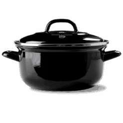 Alessi Verkoopwinkel 38 BK Braadpan Indigo - Zwart - ø 20 Cm / 2.5 Liter