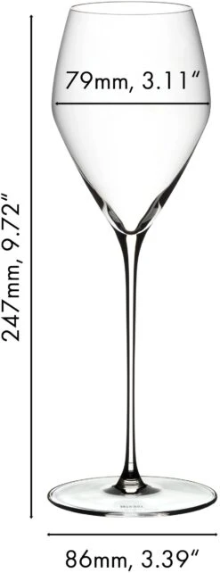 Riedel Champagne Glazen Veloce - 2 Stuks 11 Riedel Champagne Glazen Veloce - 2 Stuks -Alessi Verkoopwinkel 633000028 dimensions JQSlckBH
