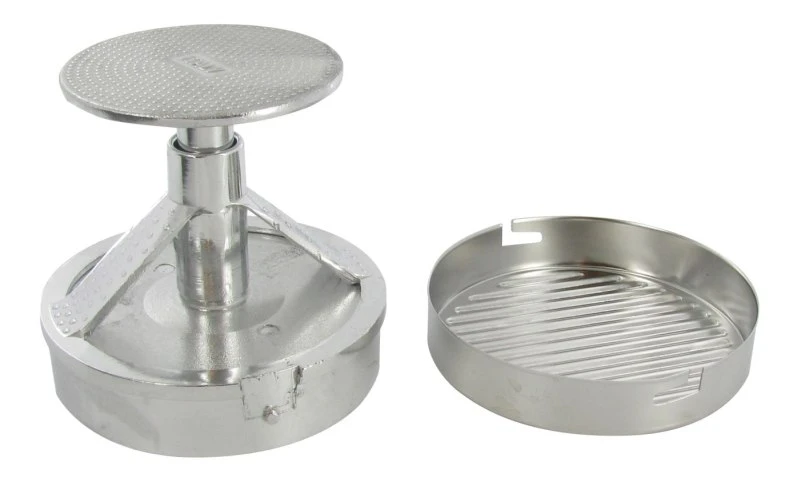 Hamburgerpers - Aluminium / RVS - ø 11 Cm 2 Hamburgerpers - Aluminium / RVS - ø 11 Cm - Afbeelding 2
