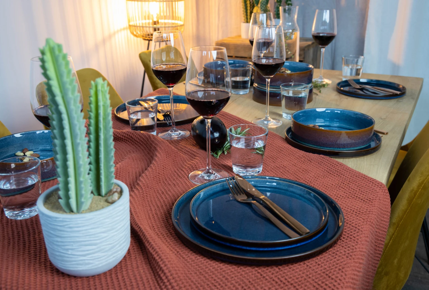 Cosy & Trendy Pizzabord / Onderbord Quintana Blue ø 33 Cm 3 Cosy & Trendy Pizzabord / Onderbord Quintana Blue ø 33 Cm - Afbeelding 3