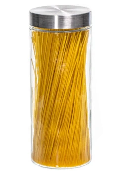 Sareva Voorraadpot - Glas / RVS Deksel - ø 11.5 Cm / 2.2 Liter