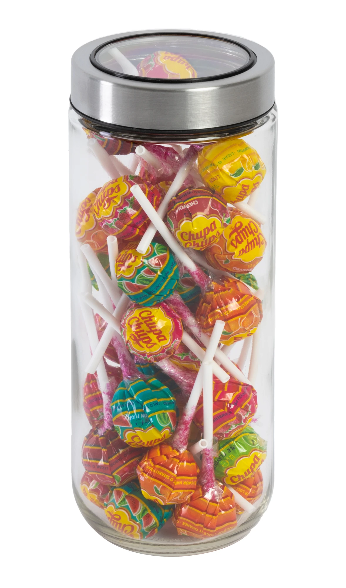 Sareva Voorraadpot - Glas / RVS Deksel - ø 8 Cm / 1 Liter 1 Sareva Voorraadpot - Glas / RVS Deksel - ø 8 Cm / 1 Liter