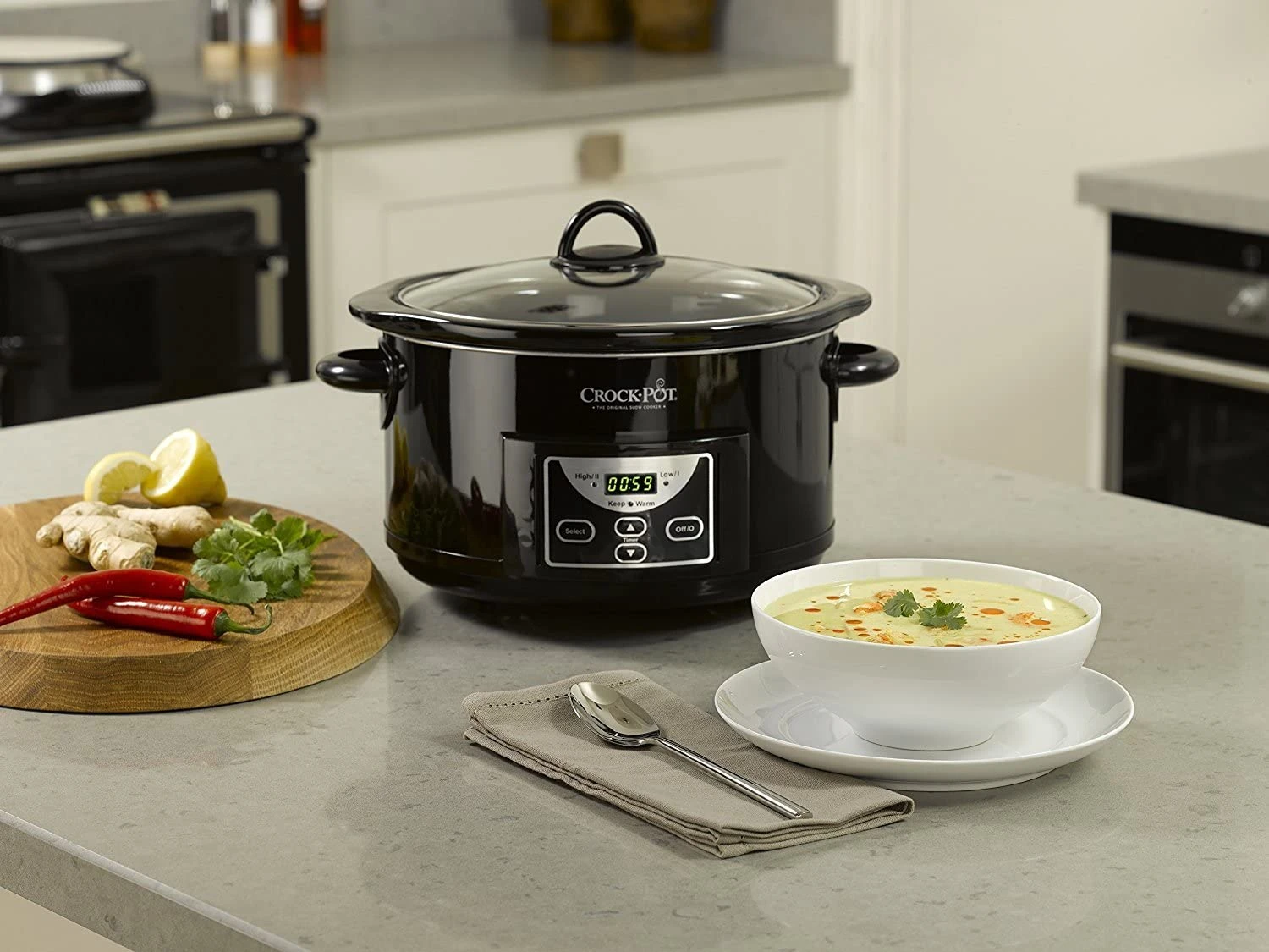 Crockpot Slowcooker - Afteltimer - 4.7 Liter - CR507 5 Crockpot Slowcooker - Afteltimer - 4.7 Liter - CR507 - Afbeelding 5