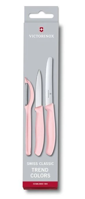 Victorinox Messenset Swiss Classic - Lichtroze - 3-delig 2 Victorinox Messenset Swiss Classic - Lichtroze - 3-delig - Afbeelding 2