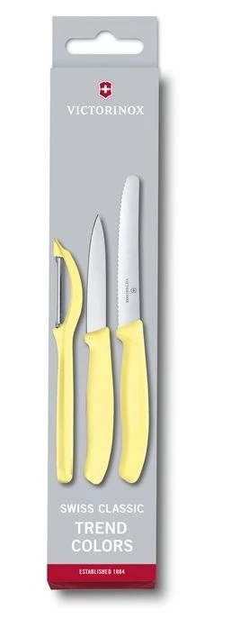 Victorinox Messenset Swiss Classic - Geel - 3-delig 2 Victorinox Messenset Swiss Classic - Geel - 3-delig - Afbeelding 2