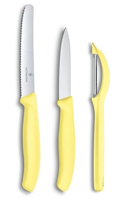Victorinox Messenset Swiss Classic - Geel - 3-delig 1 Victorinox Messenset Swiss Classic - Geel - 3-delig