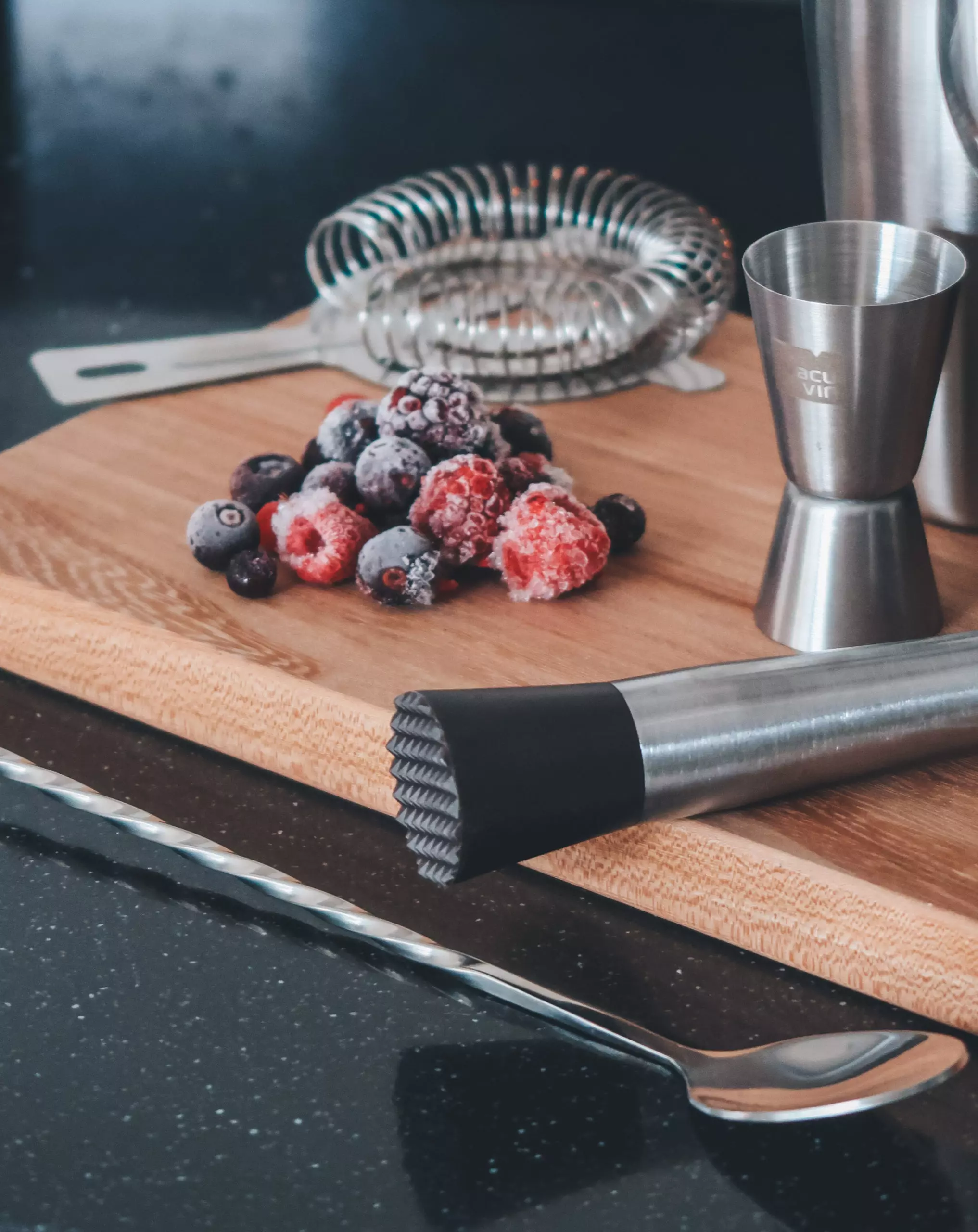 Vacu Vin Cocktail Zeef - Zilver - ø 9.5 Cm 3 Vacu Vin Cocktail Zeef - Zilver - ø 9.5 Cm - Afbeelding 3