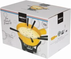 Boska Fondueset Cheesy - 6 Personen - Geel/zwart - 1.3 Liter 9 Boska Fondueset Cheesy - 6 Personen - Geel/zwart - 1.3 Liter -Alessi Verkoopwinkel 853512 fondue cheesy 1