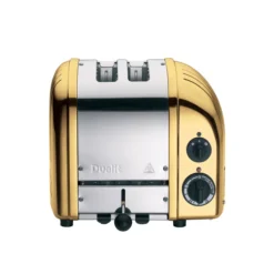 Dualit Broodrooster NewGen - Extra Brede Sleuven - Messing - D27391 7 Dualit Broodrooster NewGen - Extra Brede Sleuven - Messing - D27391 -Alessi Verkoopwinkel 85835 newgen 2slot brass front