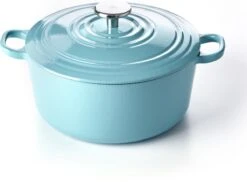 Alessi Verkoopwinkel 30 BK Braadpan Bourgogne - Aqua Blue - ø 24 Cm / 4.2 Liter
