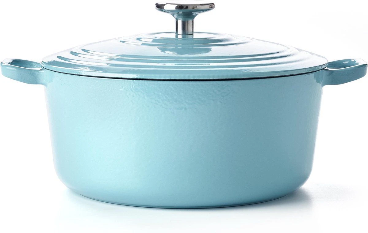 BK Braadpan Bourgogne - Aqua Blue - ø 28 Cm / 6.7 Liter 4 BK Braadpan Bourgogne - Aqua Blue - ø 28 Cm / 6.7 Liter - Afbeelding 4