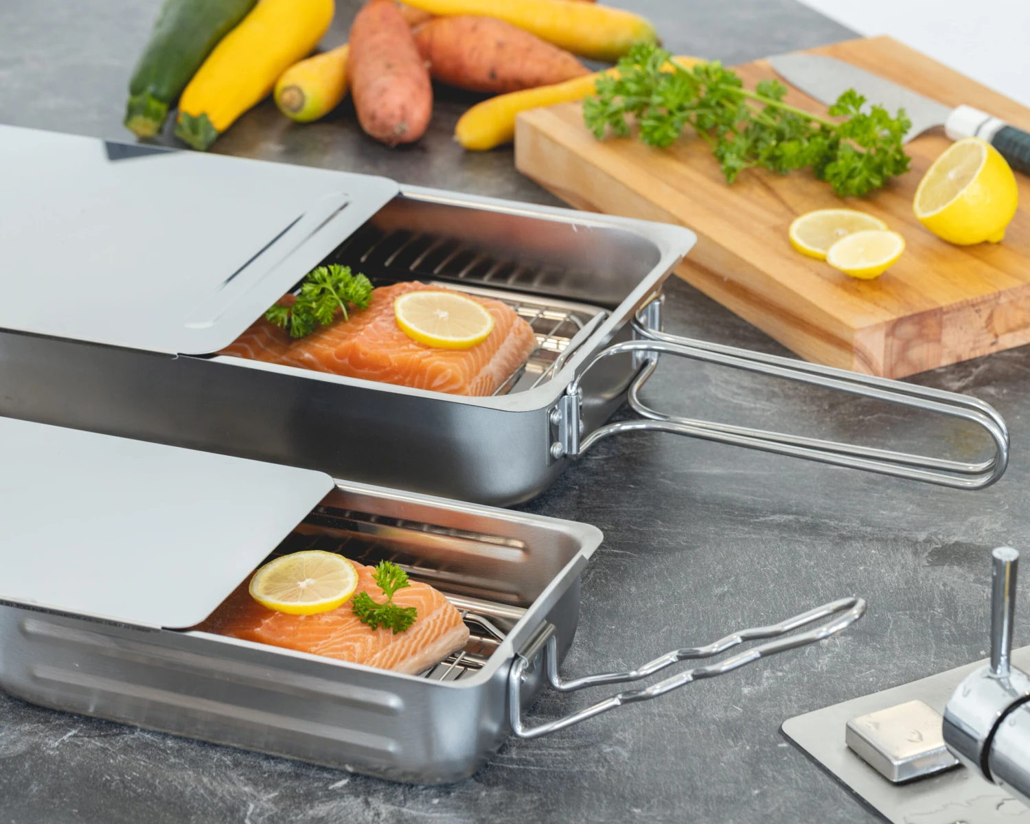 Jay Hill Rookoven - RVS - 28 X 17 X 7 Cm 2 Jay Hill Rookoven - RVS - 28 X 17 X 7 Cm - Afbeelding 2