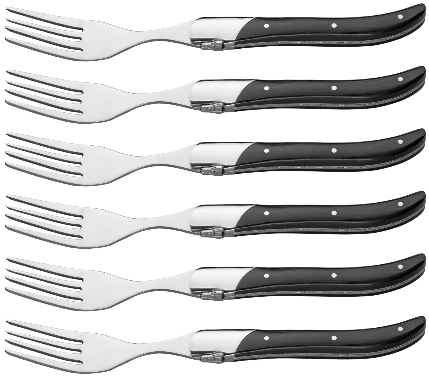 Jay Hill Steakvorken Laguiole - Zwart - 6 Stuks 7 Jay Hill Steakvorken Laguiole - Zwart - 6 Stuks - Afbeelding 7