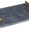Jay Hill Dienblad - Met Handvatten - Marmer - Grijs - 30 X 20 Cm