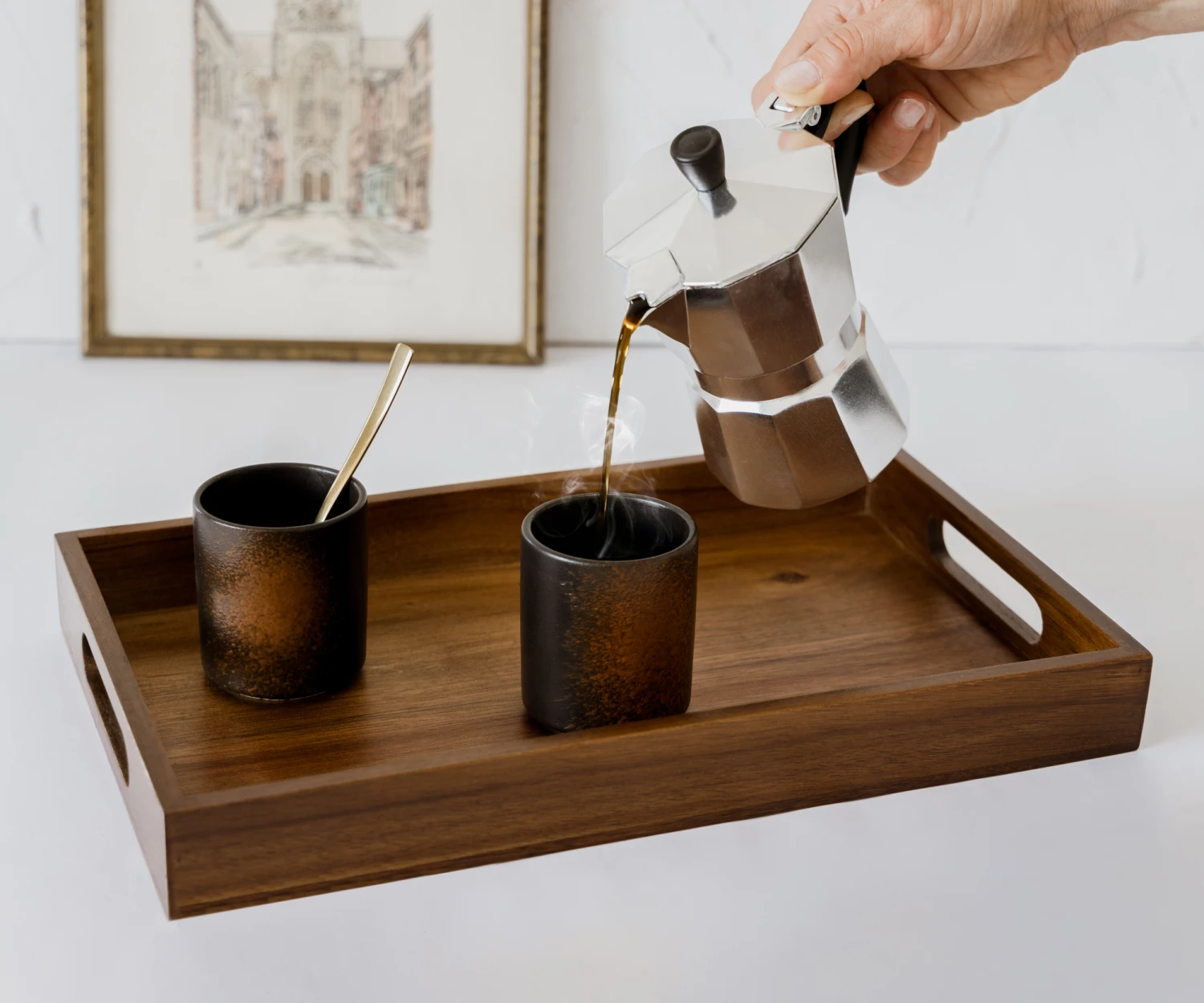 Jay Hill Dienblad Acacia Naturel 35 X 22 Cm 2 Jay Hill Dienblad Acacia Naturel 35 X 22 Cm - Afbeelding 2