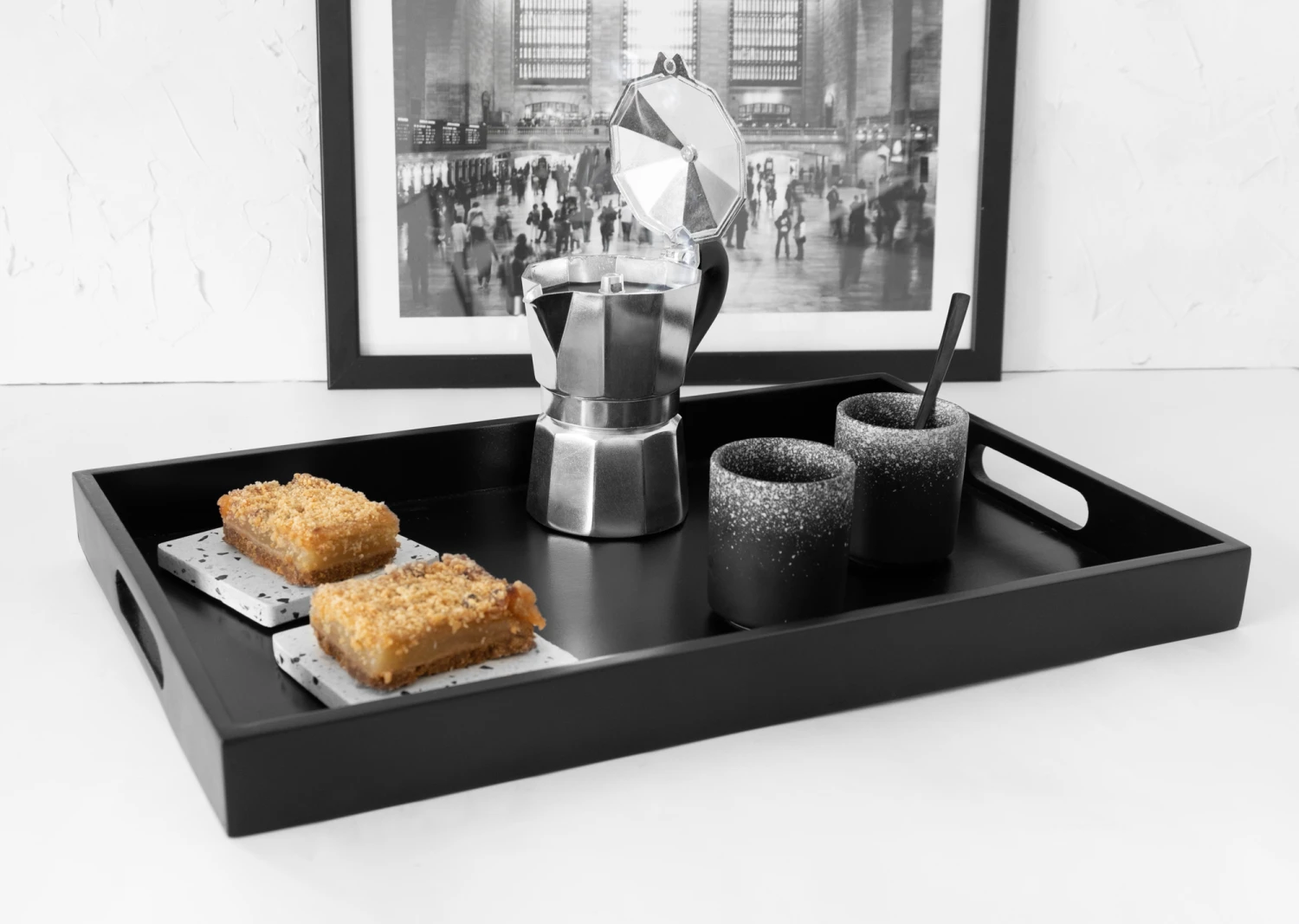 Jay Hill Dienblad Acacia Zwart 46 X 29 Cm 2 Jay Hill Dienblad Acacia Zwart 46 X 29 Cm - Afbeelding 2