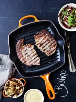 Le Creuset Grillpan Signature - Oranjerood - 26 X 26 Cm - Geëmailleerde Anti-aanbaklaag -Alessi Verkoopwinkel 9200000092682697 1