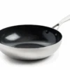 GreenPan Wokpan Geneva - RVS - ø 28 Cm / 3.6 Liter - Keramische Anti-aanbaklaag
