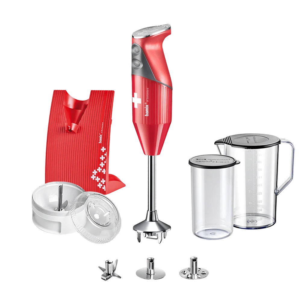 Bamix Staafmixer Set SwissLine - 200 W - Rood 1 Bamix Staafmixer Set SwissLine - 200 W - Rood