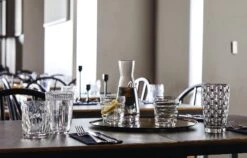 Bormioli Rocco Waterglazen Line - Blauw - 290 Ml - 6 Stuks 9 Bormioli Rocco Waterglazen Line - Blauw - 290 Ml - 6 Stuks -Alessi Verkoopwinkel Bormioli Glas Line Transparant 29 cl 1