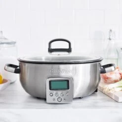GreenPan Omnicooker - 5.7 Liter - RVS - Keramische Anti-baklaag 13 GreenPan Omnicooker - 5.7 Liter - RVS - Keramische Anti-baklaag -Alessi Verkoopwinkel CC005284 001 CC005285 001 image2 produlife ecc3de27 433c 451e 9d57 53e936682eb3